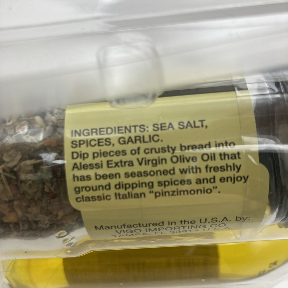 Alessi Dipping Spice Set Extra Virgin Olive Oil& Tip N' Grind Spices Sealed New - Picture 7 of 7